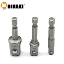 Socket-Adapter Driver Drill-Bits-Bar-Set Shank-Extension 3-Short-Rods Impact 50mm 1/2inch-Nut