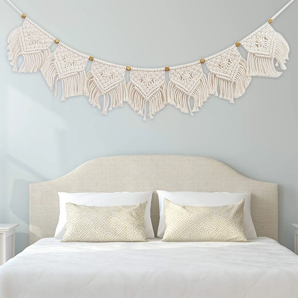 Bohemian Banners Macrame Wall Hanging Tapestry Art Wall Accents Yellow Beads Tassels Chic Boho Decor Dorm Room Home Decoration Bohemian Banners Macrame Wall Hanging Tapestry Art Wall Accents Yellow Beads Tassels Chic Boho Decor Dorm Room Home Decoration