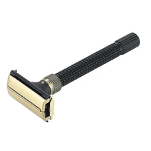 Men Shaving Adjustable Double Edge Razors Blade Replaceable Manual Shaver Brass Metal Classic Razor