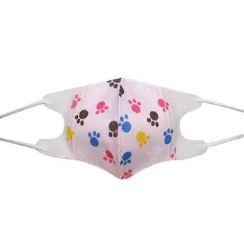 

10 pcs Disposable three-dimensional protective mask cover for 0-13 years old baby children child Cartoon print mask face random