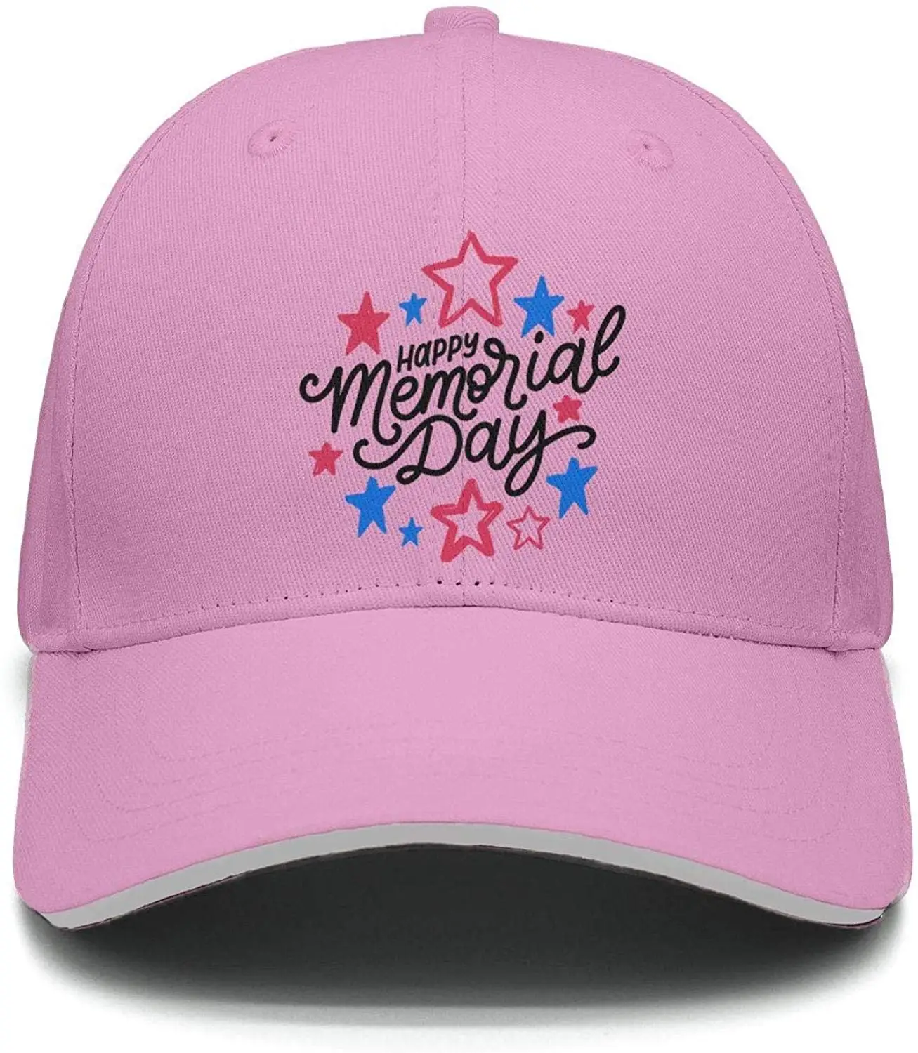 TSDFCHappy Мемориальный день векторная пентаграмма для женщин низкий ключ Регулируемая Сетка Дальнобойщик хлопок Бейсболка Шапки