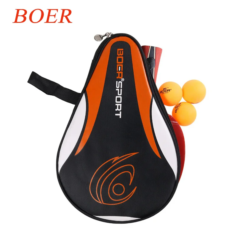 

Portable Table Tennis Racket Bag Waterproof Table Cover Paddle Ping Pong Paddle Pouch with Ball Case 2020 New Arrive
