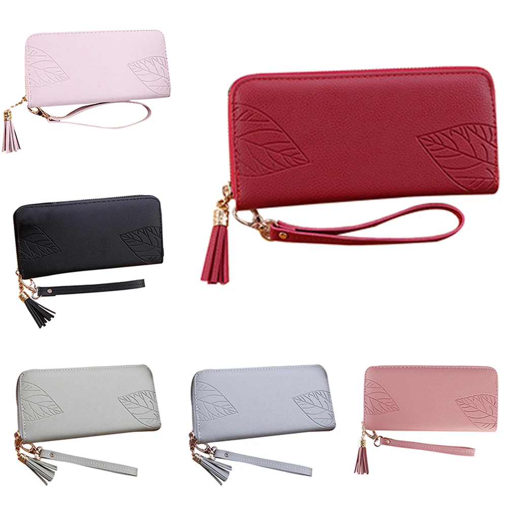 

Women's hand holding wallet 2019 new long bag multi-function female zipper change large capacity mobile phone bag trendy style