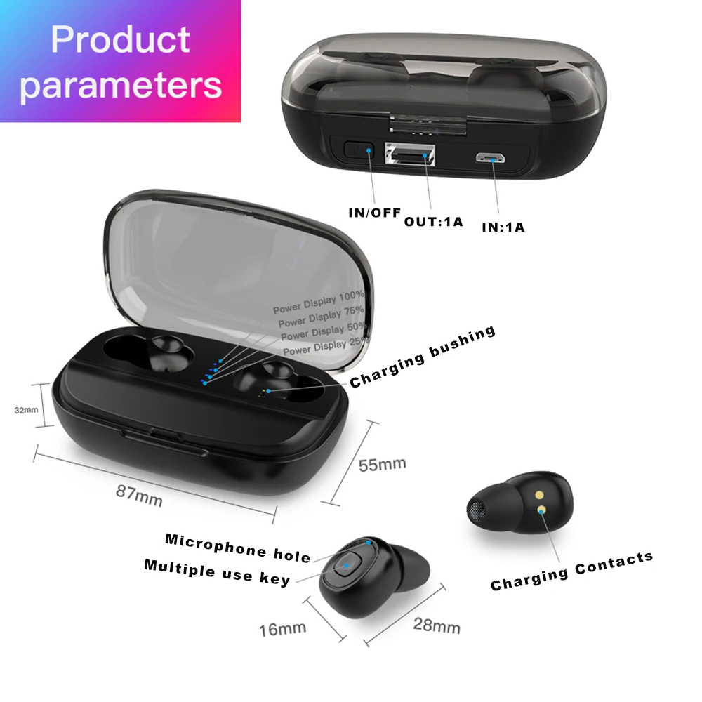 XI10S Bluetooth гарнитура V5.0 стерео спортивные водонепроницаемые наушники беспроводные магнитные наушники с микрофоном для всех смартфонов