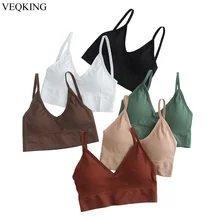 VEQKING U Back спортивный бюстгальтер для женщин, без проволоки мягкий спортивный жилет, тренажерный зал фитнес для йоги бега занятий спортом топы, бесшовный спортивный бюстгальтер Топ