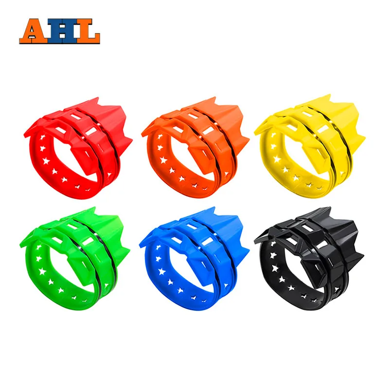 AHL Universal 6 Color Motorcycle Exhaust Muffler Tail Pipe Shield Protector Guard Silicone Adjustable Size For YAMAHA Honda | Автомобили и