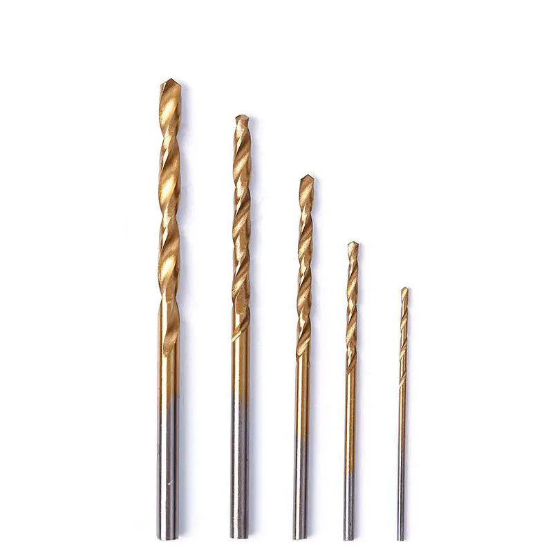 

DIY Drill Bits Round Set Shank Coated HSS High Drill Bit 1/1.5/2/2.5/3mm