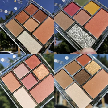 

NEW 7Colors Fashion eyeshadow palette Matte EyeShadow palette Glitter eye shadow MakeUp Nude MakeUp set Korea Cosmetics