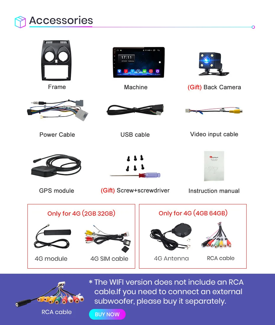 Junsun V1 Android 9.0 2GB+32GB DSP CarPlay Car Radio Multimidia Video Player GPS For Nissan Qashqai 1 J10 2006-2013 2 din dvd