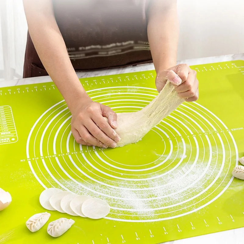 Silicone Baking Mat New Silicone Kitchen Kneading Dough Mat Cookie Cake Baking Mat Tools Thick Non-stick Rolling Mats Pastry Accessories Sheet Pad