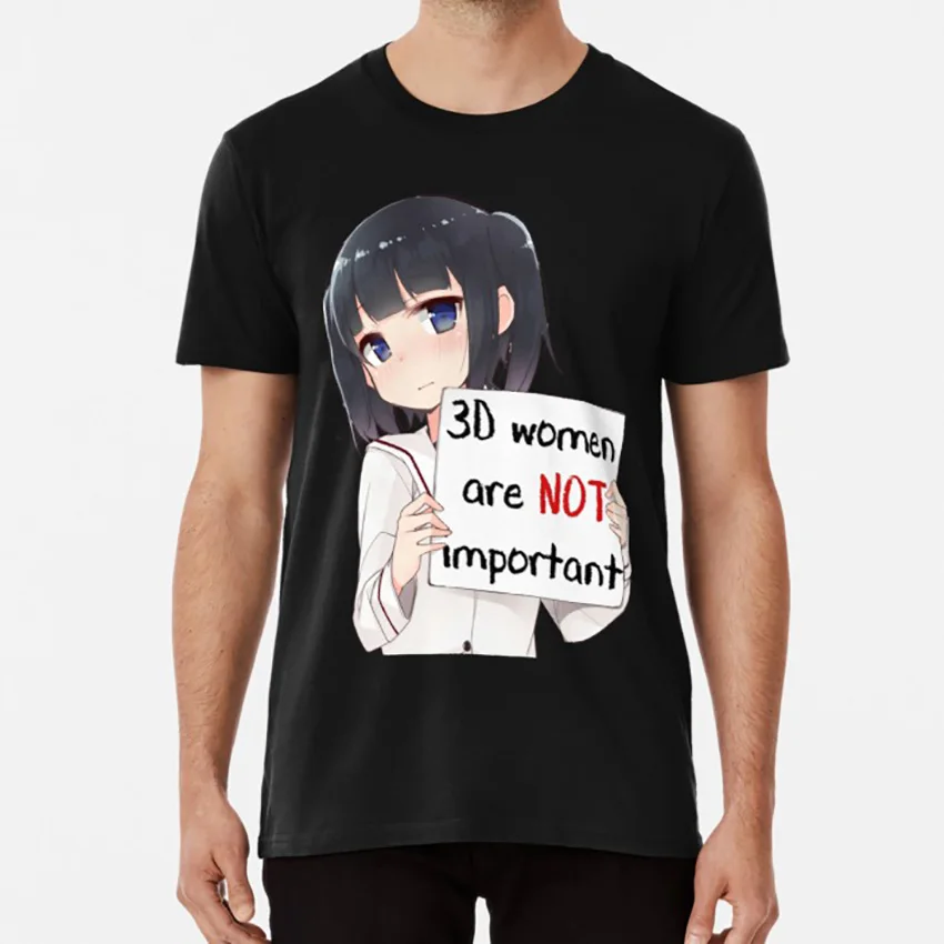 Футболка аниме Meme 2D&gt 3D nyan манга меч искусство онлайн-студии ghibli senpai скрытые груди