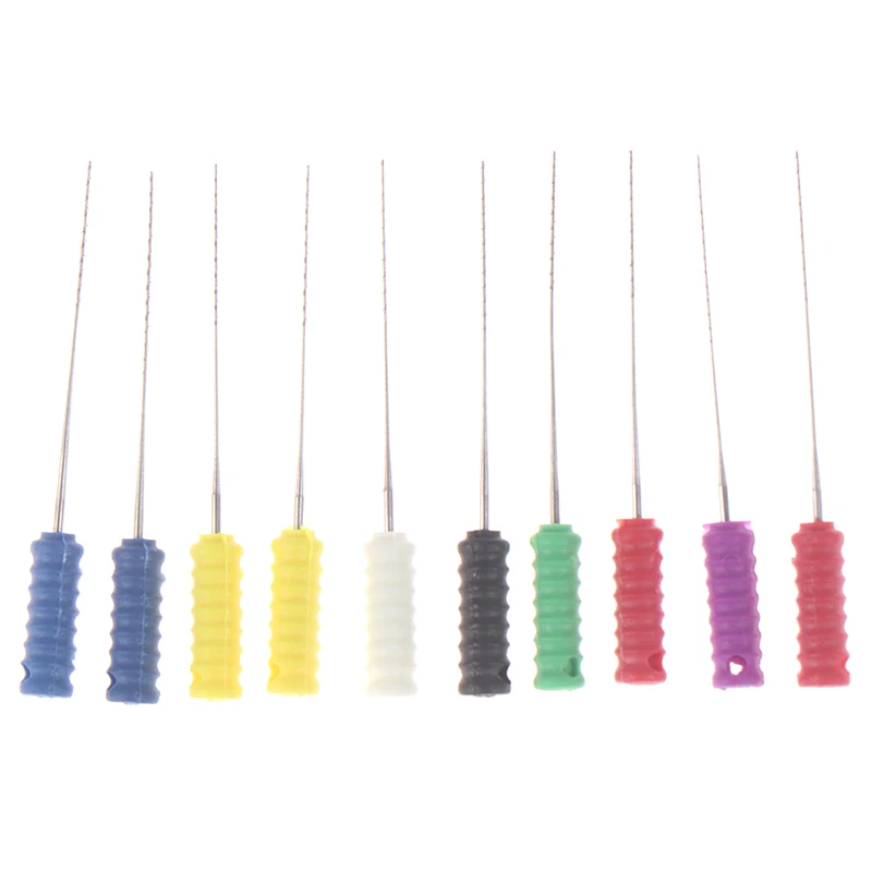 10PCS/lot 21/25mm Dental Root Canal Cleaning Smooth Needle Square Broaches Barbed For | Красота и здоровье