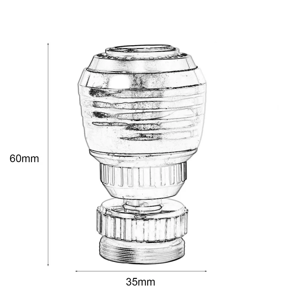 360 Rotating Tap Faucet Diffuser Kitchen Accessories Water Bubbler Swivel Head Saving Connector Diffuser Nozzle