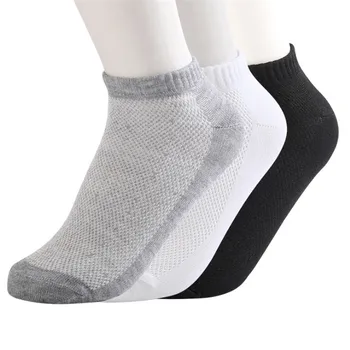 

20Pcs=10Pair Breathable Men's Socks Short Ankle Socks Men Solid Mesh High Quality Male Boat Socks Invisible Cotton Socks