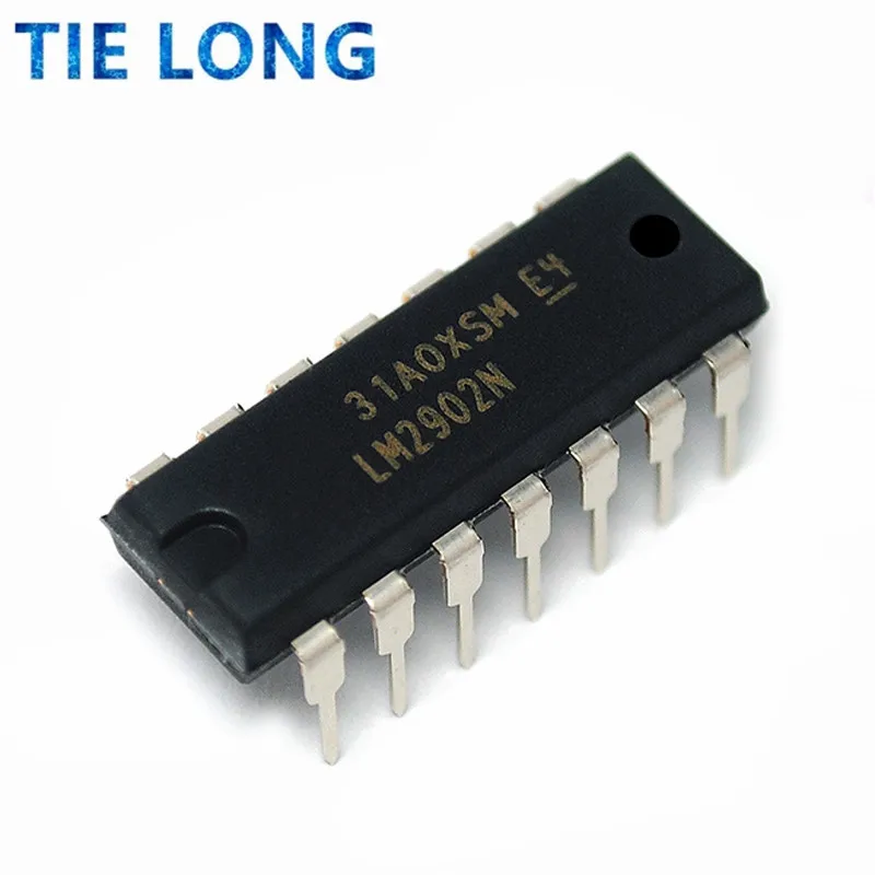 10 шт. LM2902N DIP14 LM2902 DIP LM2902P DIP-14 новая и оригинальная интегральная схема | Электронные