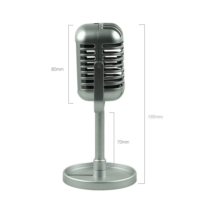 Simulation Classic Retro Dynamic Vocal Microphone Vintage Style Mic Universal Stand For Live Performanc Karaoke Studio Recording