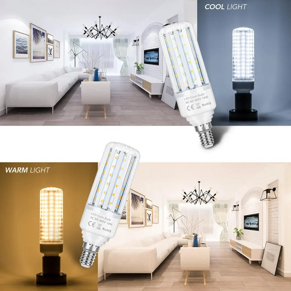 

E14 Led Lamp E27 Corn Light Led Bulb No Flicker Lampada Led 20W Downlight AC 85-265V Lights 2835 SMD Decor Home Lighting 220V