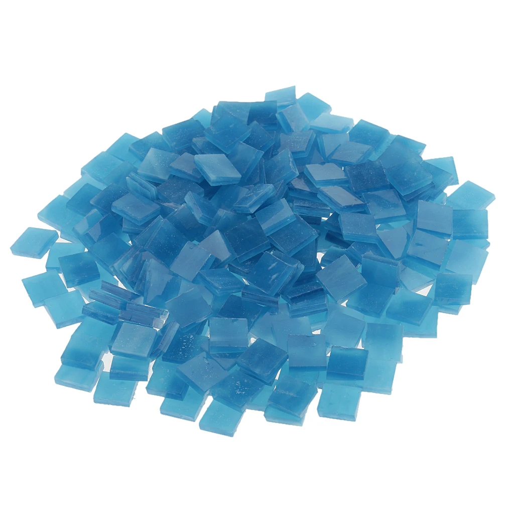 500 Piece Square Shape Glass Mosaic Tiles Tessera for Art DIY Crafts Blue 10x10mm 500 Piece Square Shape Glass Mosaic Tiles Tessera for Art DIY Crafts Blue 10x10mm