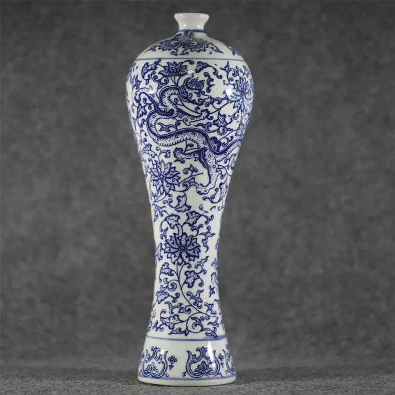 estilo antigo estilo chinês exclusivo azul branco vaso de