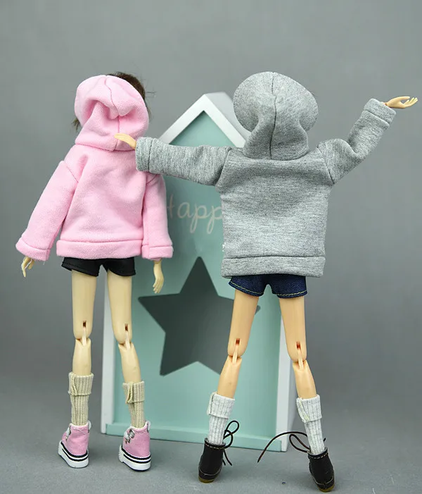 1/6 bjd Sweatshirt for barbie blyth Clothes Doll Accessories ropa boneca casa Parka Outfit for barbies vestiti baby toy 1 pcs