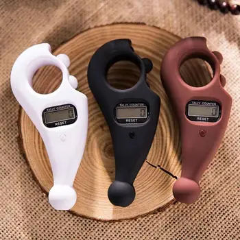 

Powerful Battery Relaxation Finger Game Rosary Gift Decompression Toy Hand Tally Easy Reset ABS Buddha Beads Counter LCD Digital