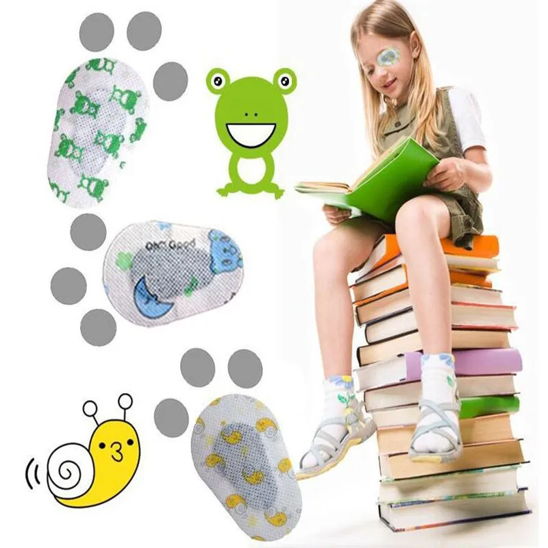 Cartoon Amblyopia Eye Patch Eyeshade Lazy Eye Pad Strabismus Amblyopia Training For Children Youth Treat And For Old People Eye Postoperative Cover Protetor (8)