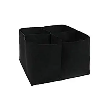 

4/8 Grid Portable Square Vegetables Growing Box Foldable Planter Access Flap Planting Pouch for Carrot Onion Home Garden
