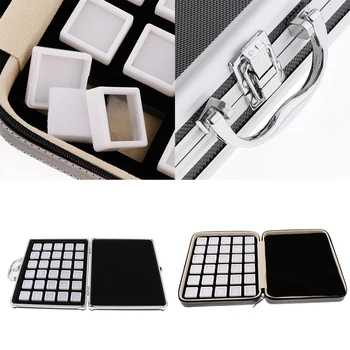 

Zipper Jewellery Gem Gemstone Storage Collection Display Box Case Organizer