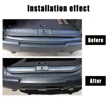 

New Rear Bumper Protector Trim Door Scuff Cover Plates Car Tailgate Trunk Scuff Plate For Land Rover Sport L494 2014-2018
