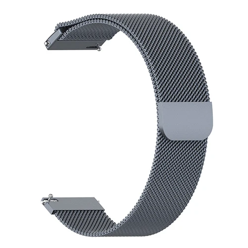 gray 20 мм/22 мм Миланский ремешок для samsung galaxy watch 46 мм 42 мм gear S3 frontier huawei watch gt 2 active 2 amazfit bip band - Цвет ремешка: gray