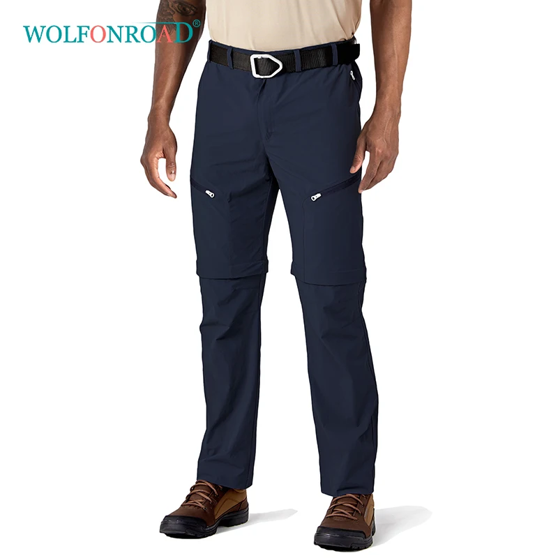 WOLFONROAD мужские брюки для работы на открытом воздухе летние быстросохнущие военные тактические Походные штаны легкие Конвертируемые брюки карго