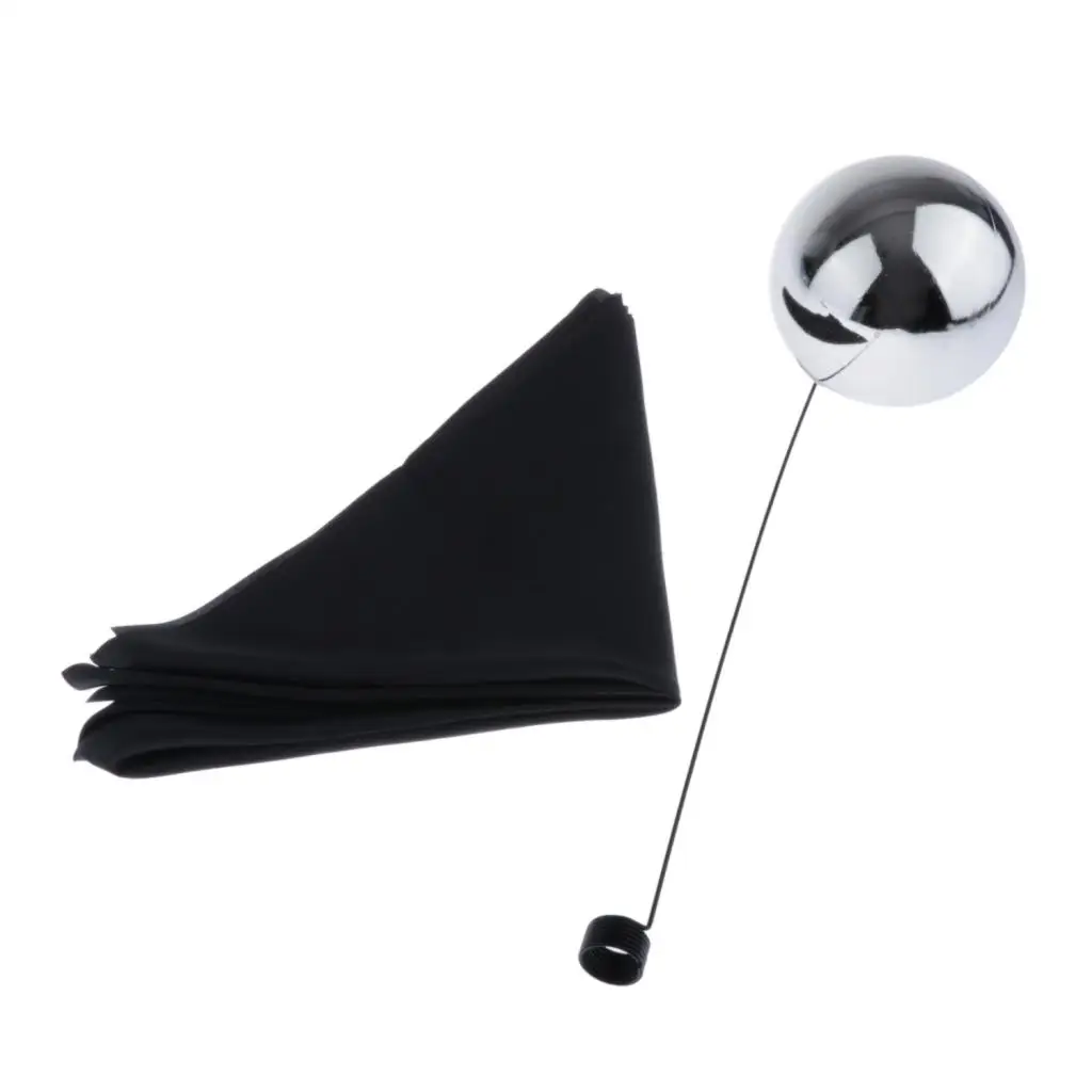 Magic Floating Ball with 1 Black Cloth and 1 Rod -  Magic Props for Magician Floating Trick - Diameter 12cm