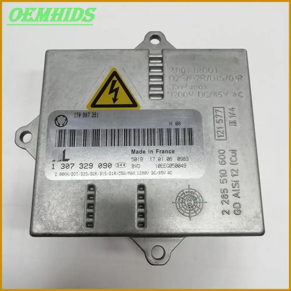 1307329090 OEM ксеноновый балласт б/у оригинальный 1 шт. для 2009 Je tta Golf5 D2S D2R HID блок
