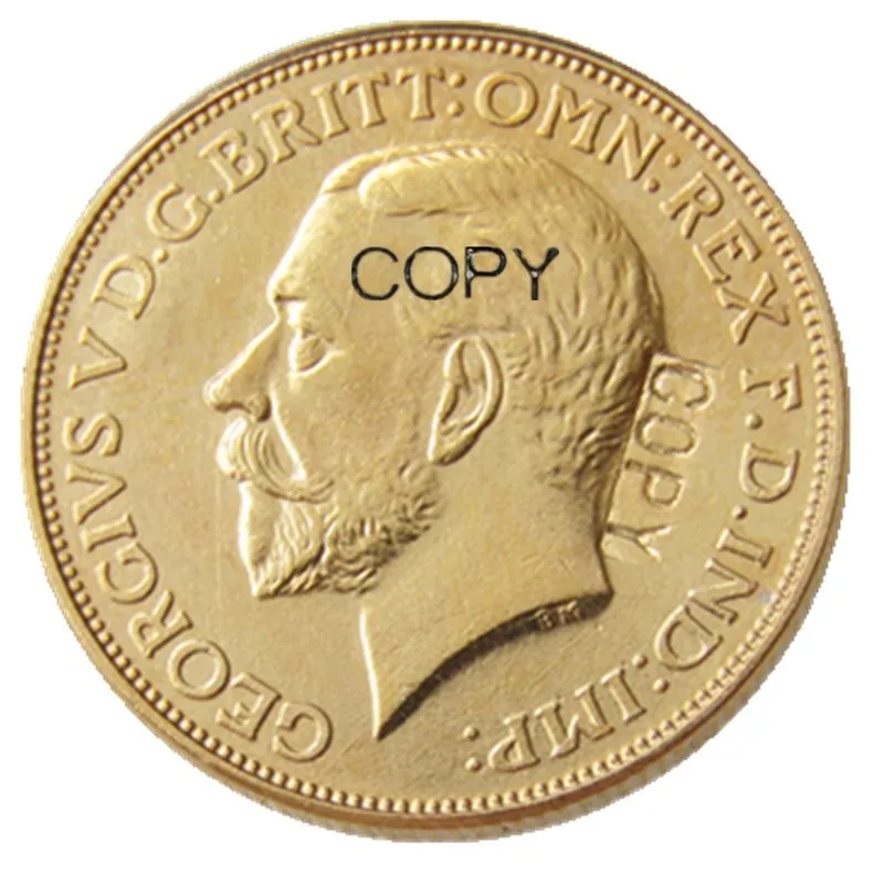 United Kingdom 1 Sovereign A set of (1911- 1919) 7pcs Gold Plated Copy Coins | Дом и сад