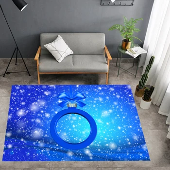 

Snowflake Rug Doormat Santa Floor Carpet Home Textile Decor Rug Ornament Christmas Floor Mat Outdoor For Living Room Carpet