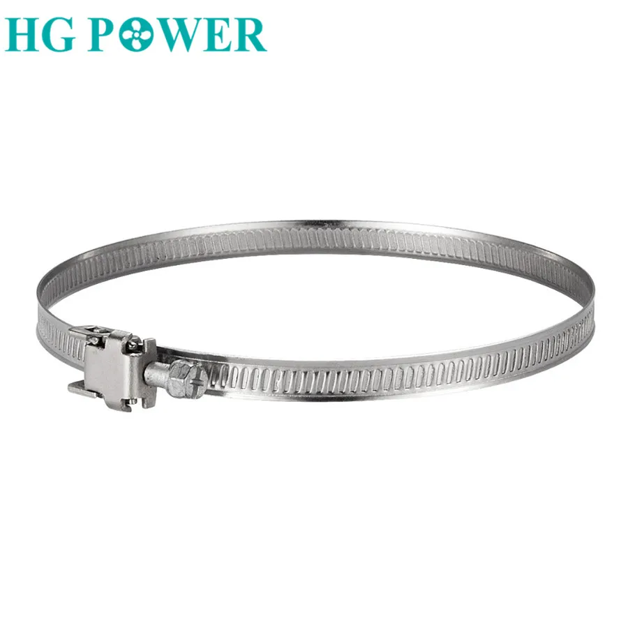 1pcs Stainless Steel 201 Worm Drive Hose Clamp Fuel Pipe Tube Clips Clamps Ajustable Inline Duct Fan Accessories High Qulity