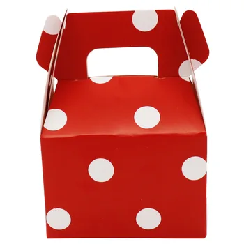 

12pcs Polka dot Stripes Candy Box Paper Candy Box Gift Bag Chocolate Packaging Children Birthday Party Wedding Decorations Favor