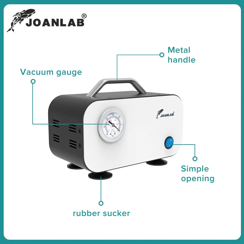 DC 12v Mini Oil-free Diaphragm Air Vacuum Pump Laboratory Filter Pump Portable Negative Pressure Lab Equipment 110v To 220v rotary vane vacuum pump