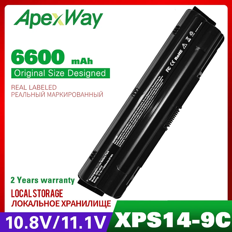 Аккумулятор для ноутбука Dell XPS 14 15 17 L401x L501x L502x L701x L702x серии J70W7 JWPHF R795X WHXY3 11 1 312 1123 9