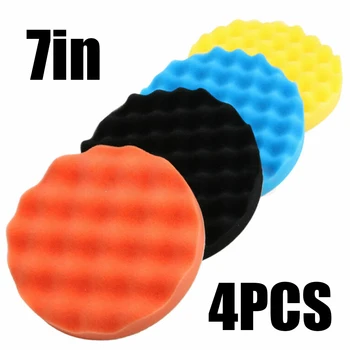 

2020 Hot Sale High Quality 4 Pcs 3/4/5/6/7 Inch Car Polishing Sponge Foam Pads Buffing Wax Polisher Set