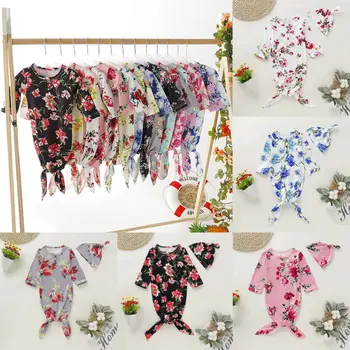 

2pcs Newborn Swaddle Blanket Baby Boys Girls Sleeping Bag Wrap + Hat Cloth Baby Bedding