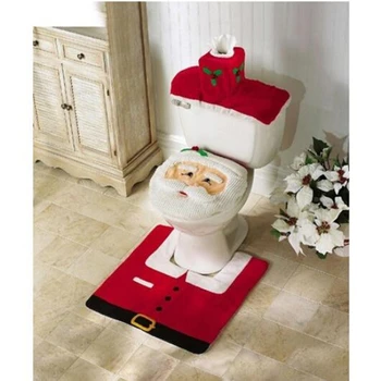 Christmas decorations Christmas utenciles Santa toilet set Hotel decoration Christmas crafts