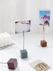 1pcs Retro Color Wood Photo Note Clip Mini Table Wooden Display Stand Holder for Memo Paper Desk Accessories Office School F891 6