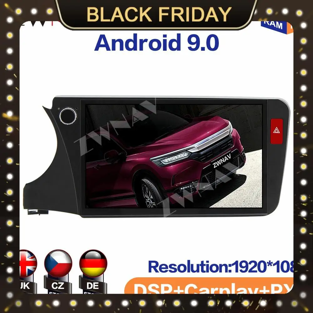 

MAX-PAD 11.8" 1920*1080 HD Screen Android For HONDA CITY 2015 HIFI Navi Head unit Auto Radio Car Multimedia Player