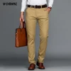 Mens Pants Cotton Casual  Stretch male trousers man long Straight High Quality 4 color Plus size pant suit  42 44 46 1