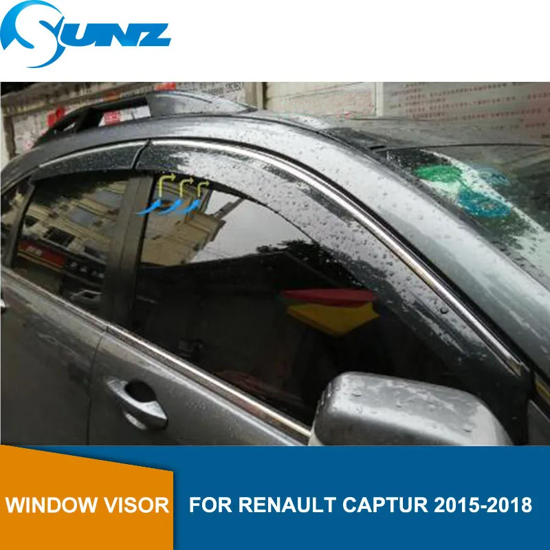 

Window Deflector Visor For Renault CAPTUR 2015 2016 2017 2018 Sun Shade Awnings Shelters Guards accessories SUNZ