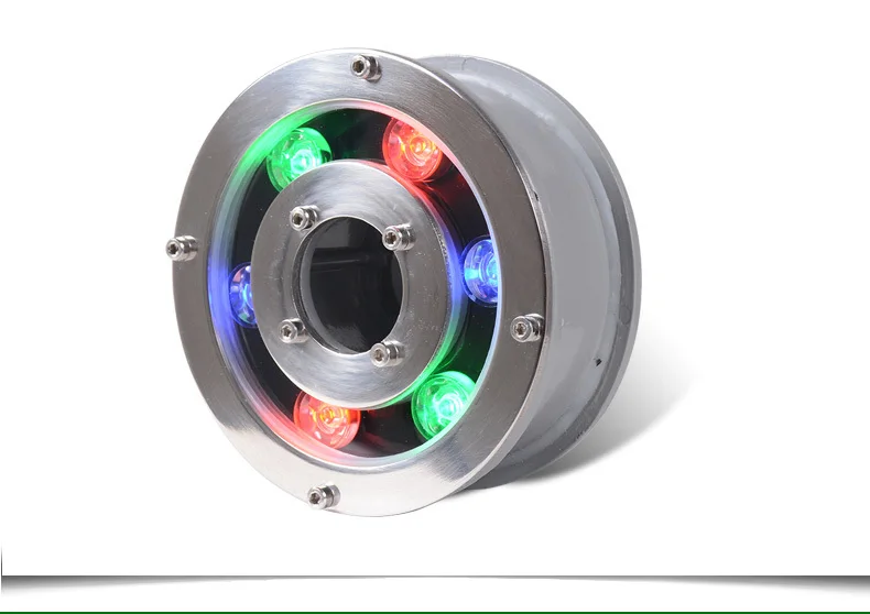 Fanlive 5 шт./лот подводные фонари для фонтанов пруды 6 Вт 9 Вт 12 Вт 18 Вт IP68 DMX512 RGB DC12V/24 В бассейн свет Рыбалка