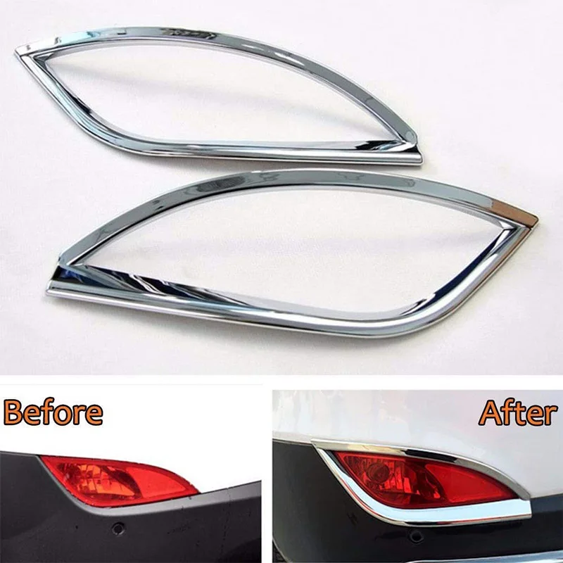 ABS Хромированная задняя противотуманная фара Накладка для hyundai Tucson Ix35 2010 2011 2012 2013