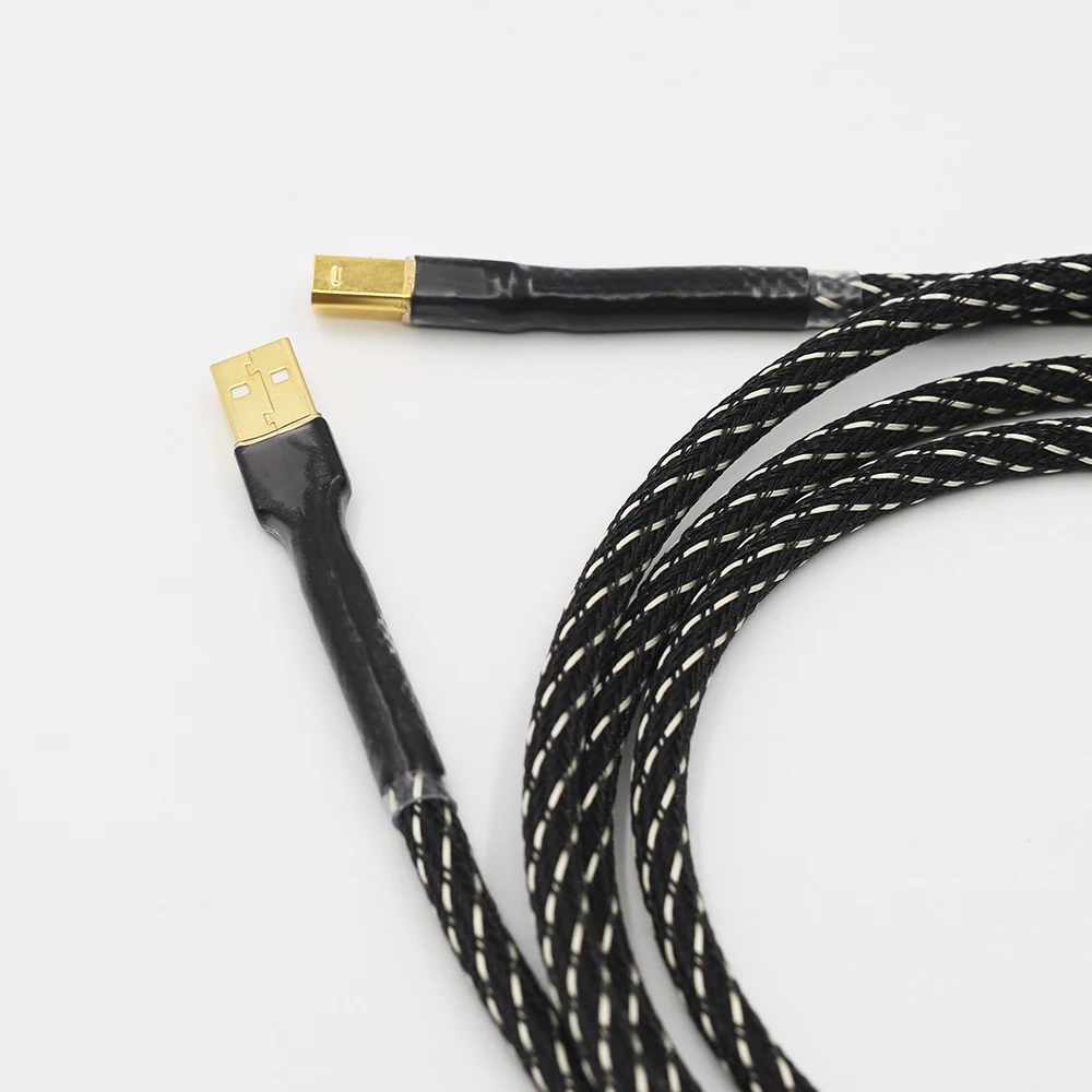 Аудио кабель Hifi USB высокого качества тип А-Тип B Hifi кабель для передачи данных для декодер DAC звуковая карта аудио кабель ЦАП линии передачи данных