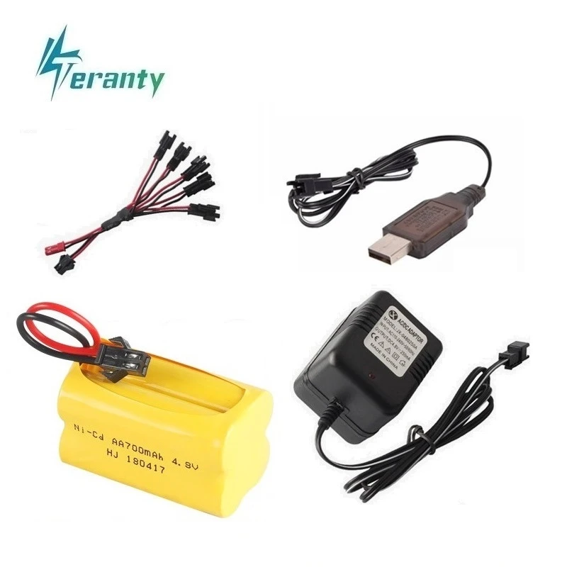 

( SM-2P Plug ) 4.8v Ni-cd Battery For Rc toys Cars Tanks Robots Boats Guns 700mah 4.8v Rechargeable Battery 4* AA Battery Pack
